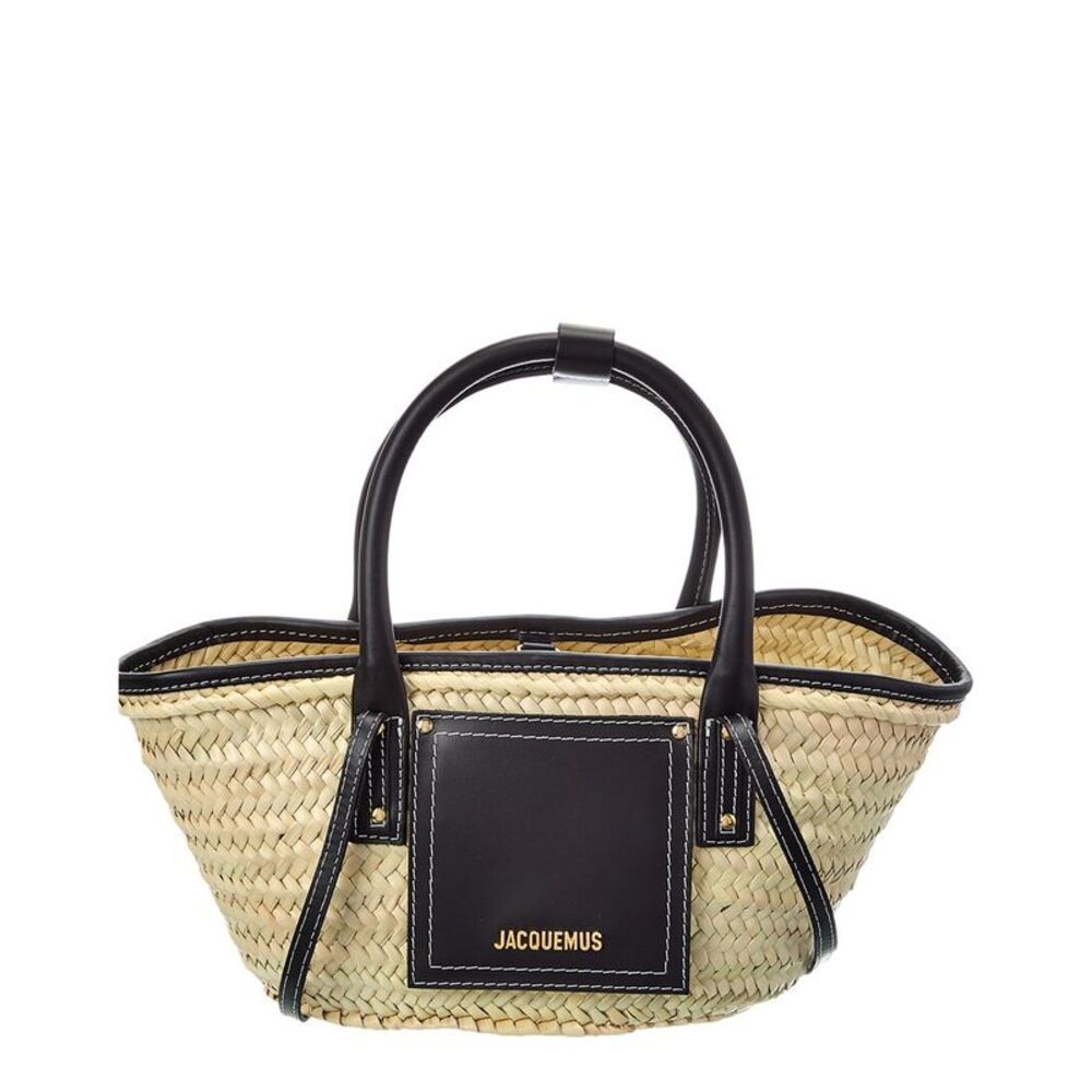 Jacquemus Le Petit Panier Leather Tote, Brown